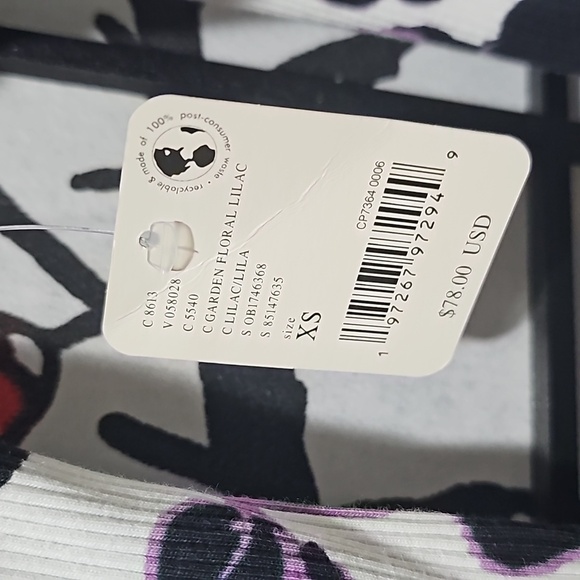 FP Movement Garden Floral Lilac Top‎ Blouse Size XS NWT - Picture 4 of 8